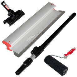 LEVEL5 TrockenbauSet Spachtel Flächenspachtel 60cm Rollwalze Adapter Stiel 5-805