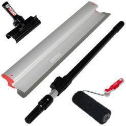 LEVEL5 TrockenbauSet Spachtelwalze Flächenspachtel 81cm Adapter Stiel Set 5-807