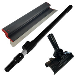Flächenspachtel 1000mm Flex Blatt 0,3mm Ultraleichter Griff +Adapter+Teleskopstiel 1,6m Set ERGO