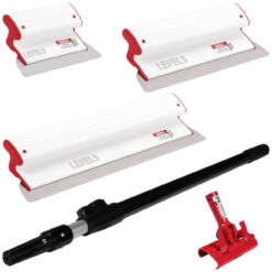 LEVEL5 Ultra Leicht Flächenspachtel Profi Set Trockenbau Handgriff Stiel 5-440C