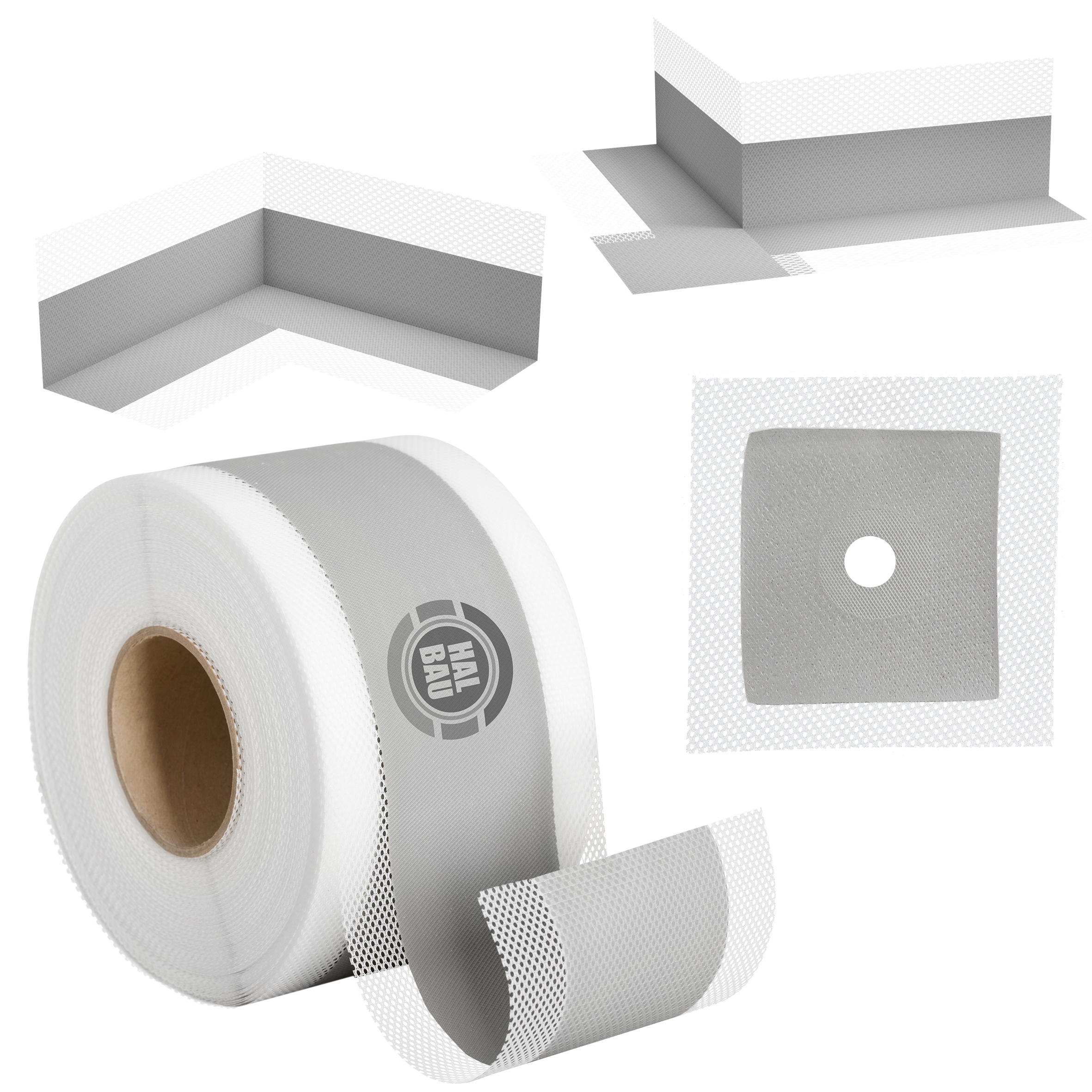 Dichtset Flüssigfolie 12Kg Dichtband 20m Ecken Tiefengrund Farbroller 25cm SET H32 – Bild 11