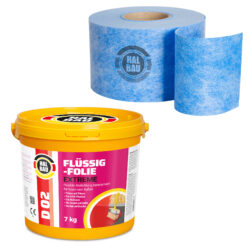 Dichtset Balkon Bad Abdichtung Flüssigfolie 7kg Dichtband Set Aussen Innen SET H306