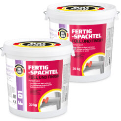 Fertigspachtel Füll Finish 40kg GK Fugenspachtel Innen Glätt Spachtel Weiß HALBAU F01