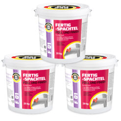 Fertigspachtel Füll Finish 60kg GK Fugenspachtel Innen Glätt Spachtel Weiß HALBAU F01