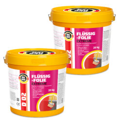 Flüssigfolie Flex 40Kg Wasserdichte Schicht Dichtfolie Außen Balkon Dusche Bad D02