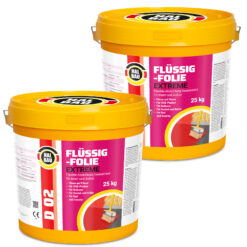 Flüssigfolie Flex 50Kg Wasserdichte Schicht Dichtfolie Außen Balkon Dusche Bad D02