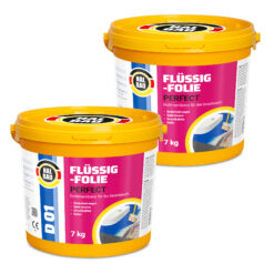 Flüssigfolie in 1K Dichtfolie Abdichtfolie Abdichtung Bad Dusche Küche Wasserdicht 14Kg HALBAU D01