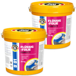 Flüssigfolie in 1K Dichtfolie Abdichtfolie Abdichtung Bad Dusche Küche Wasserdicht 50Kg HALBAU D01