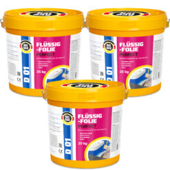 Flüssigfolie in 1K Dichtfolie Abdichtfolie Abdichtung Bad Dusche Küche Wasserdicht 75Kg HALBAU D01