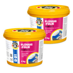 Flüssigfolie in 1K Dichtfolie Abdichtfolie Abdichtung Bad Dusche Küche Wasserdicht 8Kg HALBAU D01