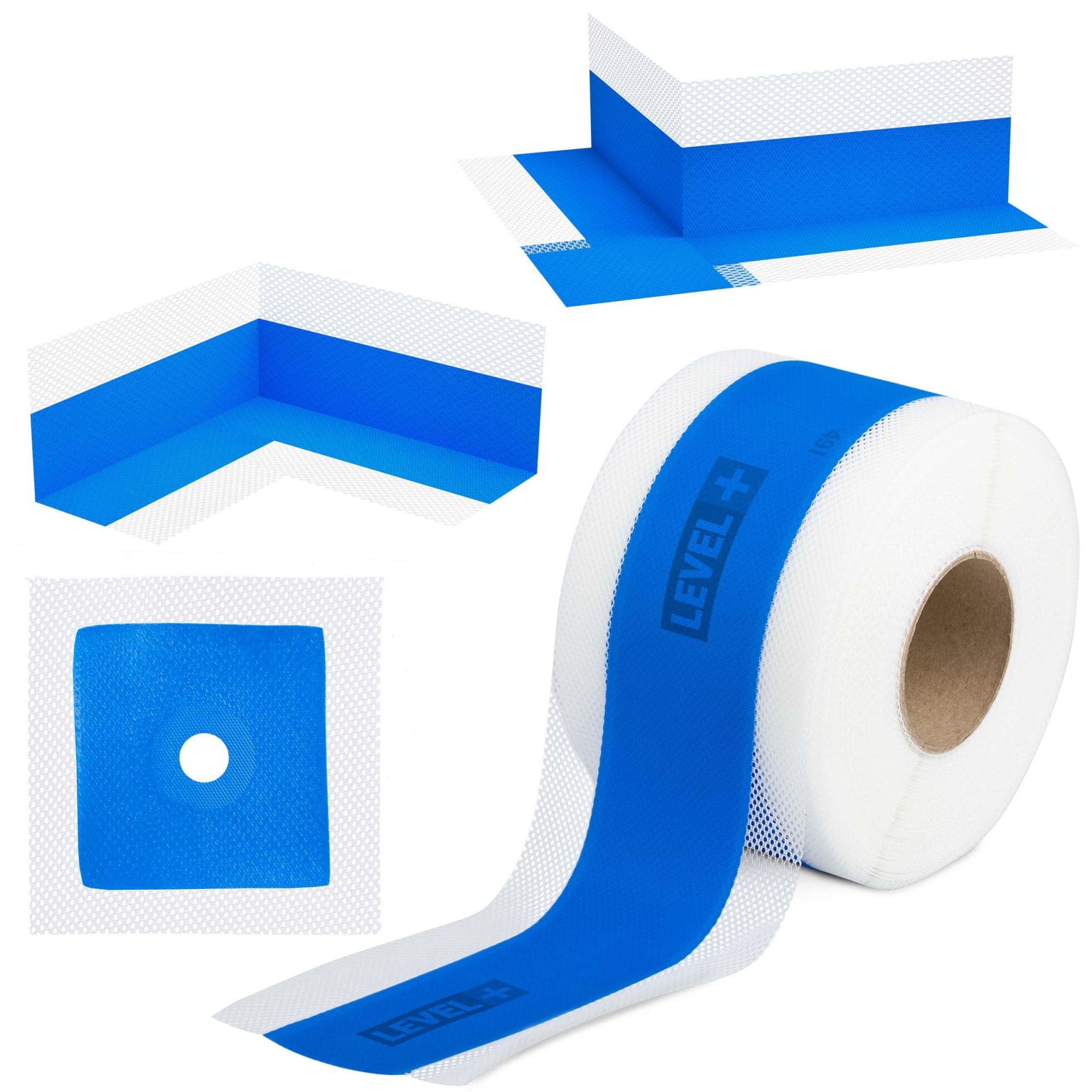 Dichtset Duschabdichtung Flüssigfolie 5,5kg Innenecke Dichtband Bad Dusche Küche LEVEL+ SET343 – Bild 4