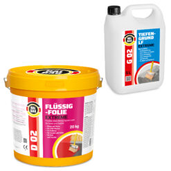 Dichtset Balkon Bad Abdichtung Flüssigfolie 20kg Dichtband Wasserdicht Set Aussen Innen H204