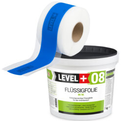 Dichtset Flüssigfolie 7kg Wassersperre Bad Dusche Dichtband Wasserdicht LEVEL+ SET299