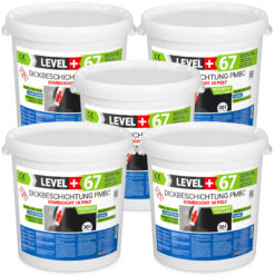 Bitumen Dickbeschichtung 1K Polystyrol 150L Fundamente Keller Abdichtung LEVEL+67