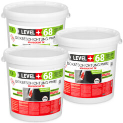 Bitumen Dickbeschichtung 2K Fundamente Keller 84kg Garage Abdichtung LEVEL+68