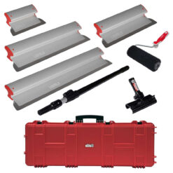 LEVEL5 Flächenspachtel Profi Set Koffer Trockenbau Adapter Stiel Roller 5-550