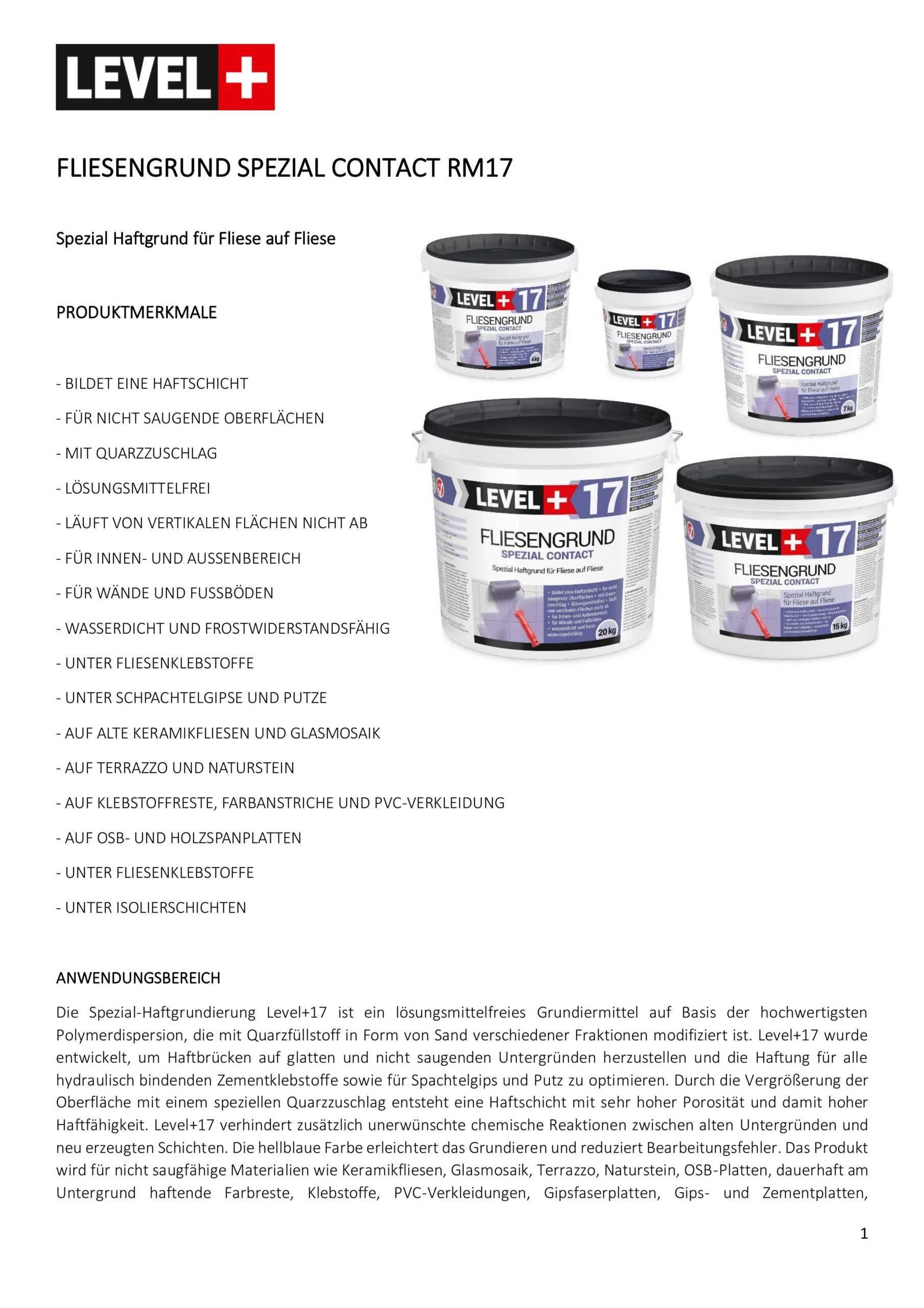 Fliesengrund 1,5Kg Fliese auf Fliese Spezial Haftgrund Fliesengrundierung LEVEL+17 – Bild 8