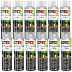 LEVEL+48 Reflektierende Spray 12St. 500ml, Leuchtende im Dunkel und im Infrarot Sprühfarbe Markierung Spray