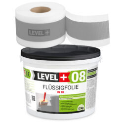 Dichtset Flüssigfolie 12kg Wassersperre Bad Dusche Dichtband Wasserdicht LEVEL+ SET105G1