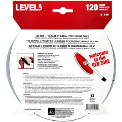 Alternative view of LEVEL5 Schleifscheiben 10 Pack Klettpads 120 Körnung für 9“ Schleifkopf 5-346