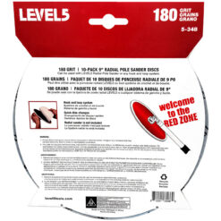Alternative view of LEVEL5 Schleifscheiben 10 Pack Klettpads 180 Körnung für 9“ Schleifkopf 5-348