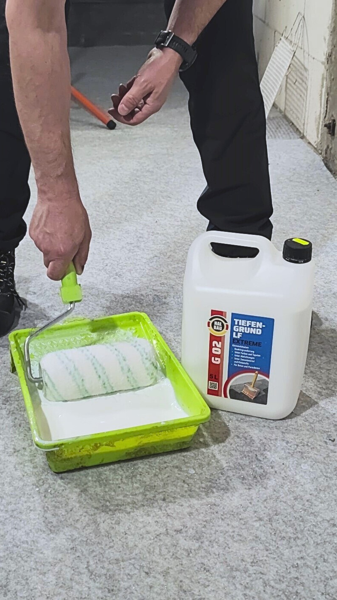 Tiefengrund LF 20L Reaktiv Silikatgrund Primer Farben Tapeten HALBAU G02 + Farbroller 25cm – Bild 7