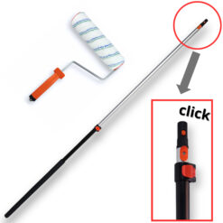 Alternative view of Maler Set 3tlg Farbroller Malerwalze 25cm Mikrofaser Teleskopstiel 1,8m Click