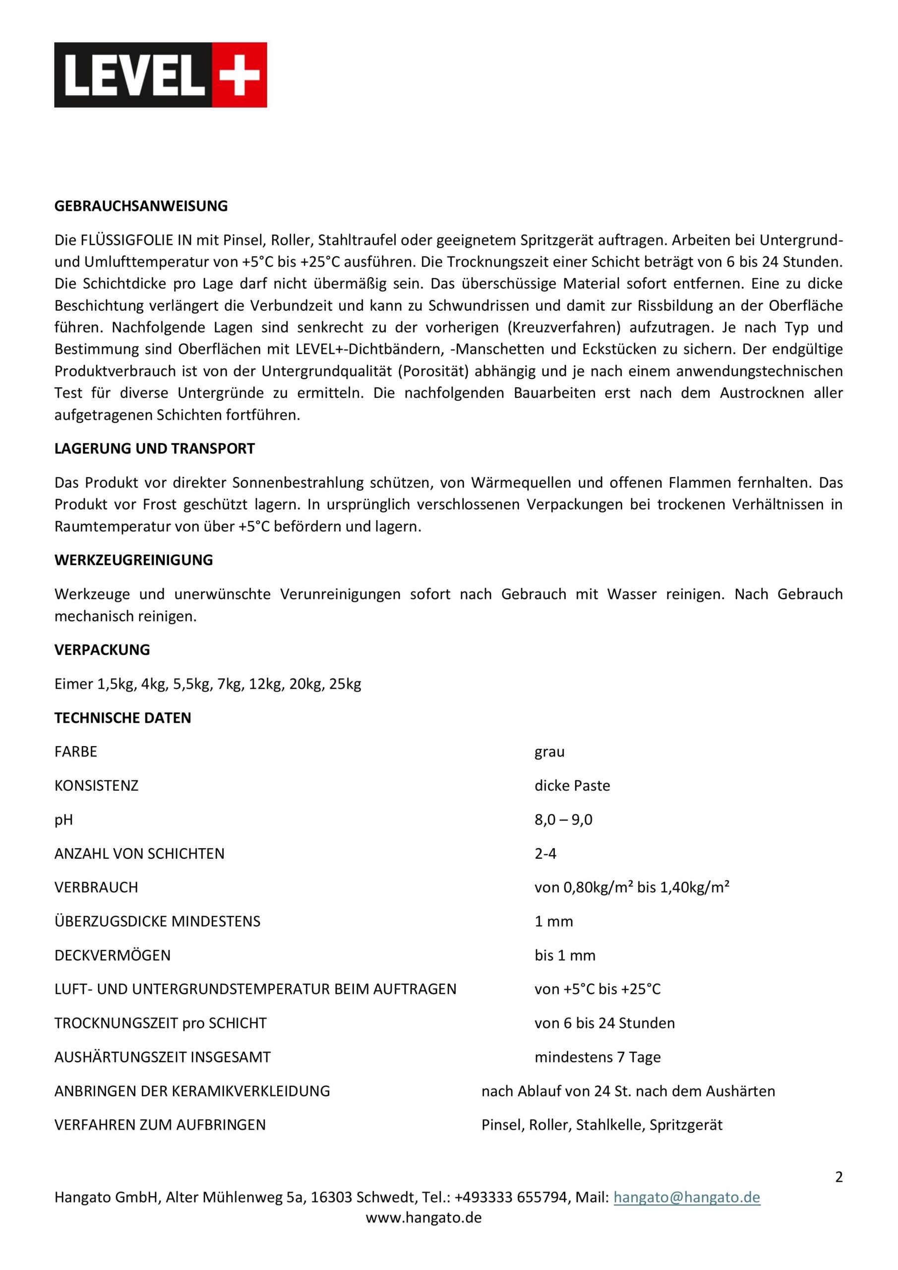 Flüssigfolie in 1K Dichtfolie Abdichtfolie Abdichtung Bad Dusche Küche 40Kg LEVEL+08 – Bild 15