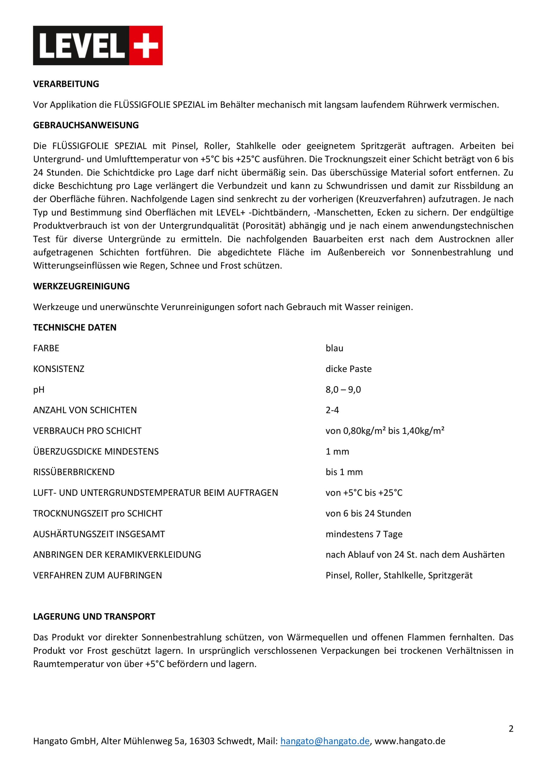 Dichtfolie 25Kg x 24 Balkon Dusche Elastische Flüssigfolie 600kg Palette LEVEL+09 – Bild 14