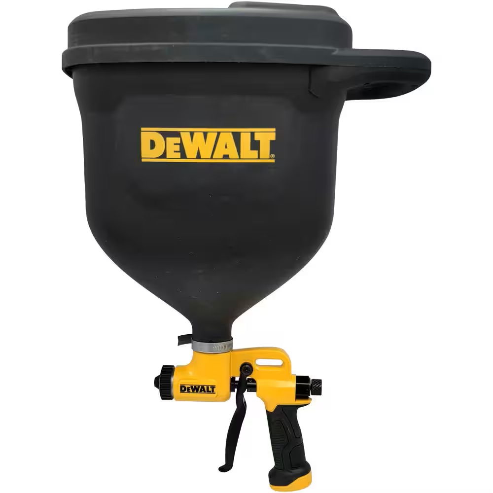 DeWALT Texturpistole Wände Decken 3 Spritzdüsen Trichter 6,6L Sprühgerät 2-305