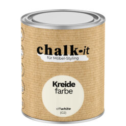 Kreidefarbe Chalk-it (02) OffWhite 0,75L Shaby Chic Möbel Holzlack Natur Vintage Möbellack