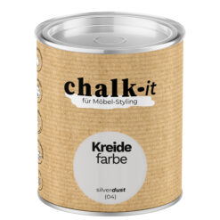 Kreidefarbe Chalk-it (04) Silver Dust 0,125L Shaby Chic Möbel Holzlack Natur Vintage Möbellack