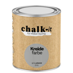 Kreidefarbe Chalk-it (05) Grey Stone 0,75L Shaby Chic Möbel Holzlack Natur Vintage Möbellack