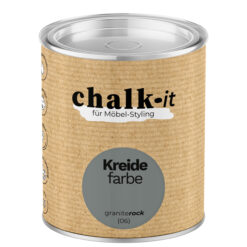 Kreidefarbe Chalk-it (06) Granite Rock 0,125L Shaby Chic Möbel Holzlack Natur Vintage Möbellack