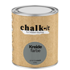 Kreidefarbe Chalk-it (06) Granite Rock 0,75L Shaby Chic Möbel Holzlack Natur Vintage Möbellack