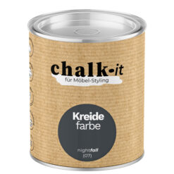 Kreidefarbe Chalk-it (07) Nightfall 0,125L Shaby Chic Möbel Holzlack Natur Vintage Möbellack