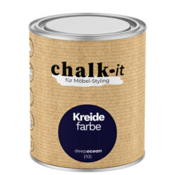 Kreidefarbe Chalk-it (10) Deep Ocean 0,75L Shaby Chic Möbel Holzlack Natur Vintage Möbellack