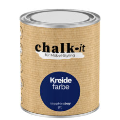 Kreidefarbe Chalk-it (11) Sapphire Bay 0,75L Shaby Chic Möbel Holzlack Natur Vintage Möbellack