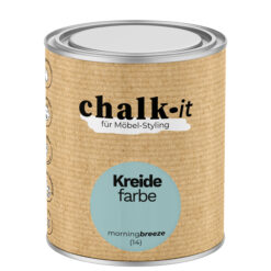 Kreidefarbe Chalk-it (14) Morning Breeze 0,75L Shaby Chic Möbel Holzlack Natur Vintage Möbellack