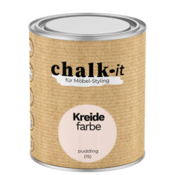 Kreidefarbe Chalk-it (15) Pudding 0,75L Shaby Chic Möbel Holzlack Natur Vintage Möbellack