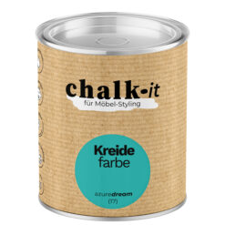 Kreidefarbe Chalk-it (17) Azure Dream 0,125L Shaby Chic Möbel Holzlack Natur Vintage Möbellack