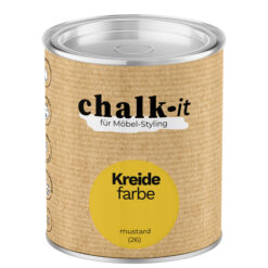 Kreidefarbe Chalk-it (26) Mustard 0,125L Shaby Chic Möbel Holzlack Natur Vintage Möbellack