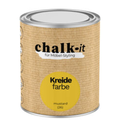Kreidefarbe Chalk-it (26) Mustard 0,75L Shaby Chic Möbel Holzlack Natur Vintage Möbellack