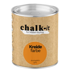 Kreidefarbe Chalk-it (27) Pumpkin 0,125L Shaby Chic Möbel Holzlack Natur Vintage Möbellack