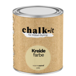Kreidefarbe Chalk-it (28) Warm Sand 0,75L Shaby Chic Möbel Holzlack Natur Vintage Möbellack