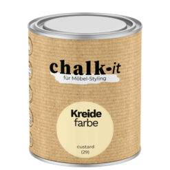 Kreidefarbe Chalk-it (29) Custard 0,75L Shaby Chic Möbel Holzlack Natur Vintage Möbellack