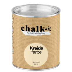 Kreidefarbe Chalk-it (30) Almond 0,125L Shaby Chic Möbel Holzlack Natur Vintage Möbellack