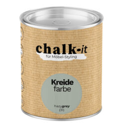 Kreidefarbe Chalk-it (31) Hazy Grey 0,125L Shaby Chic Möbel Holzlack Natur Vintage Möbellack