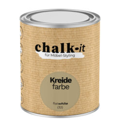 Kreidefarbe Chalk-it (32) Flat White 0,75L Shaby Chic Möbel Holzlack Natur Vintage Möbellack