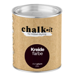 Kreidefarbe Chalk-it (35) Dark Plum 0,125L Shaby Chic Möbel Holzlack Natur Vintage Möbellack